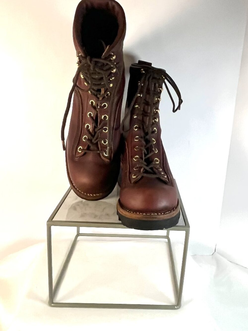 Vintage Chippewa Leather Work Boots | Vibram Sole | Made in USA | Size 7M